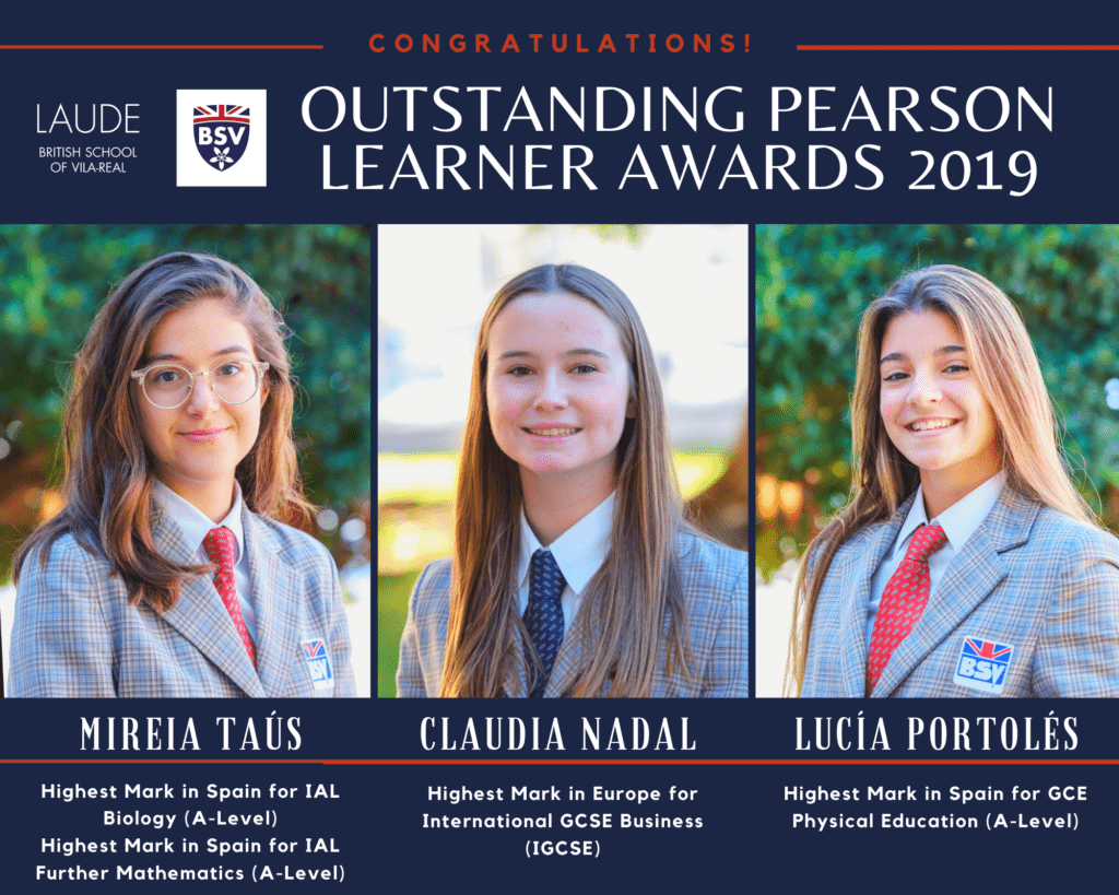 BSV students gain Outstanding Pearson Learner Awards 2019