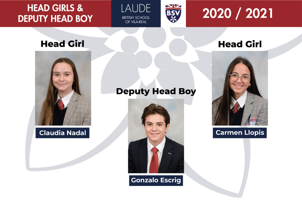 Head Girls y Deputy Head Boy 2020/2021