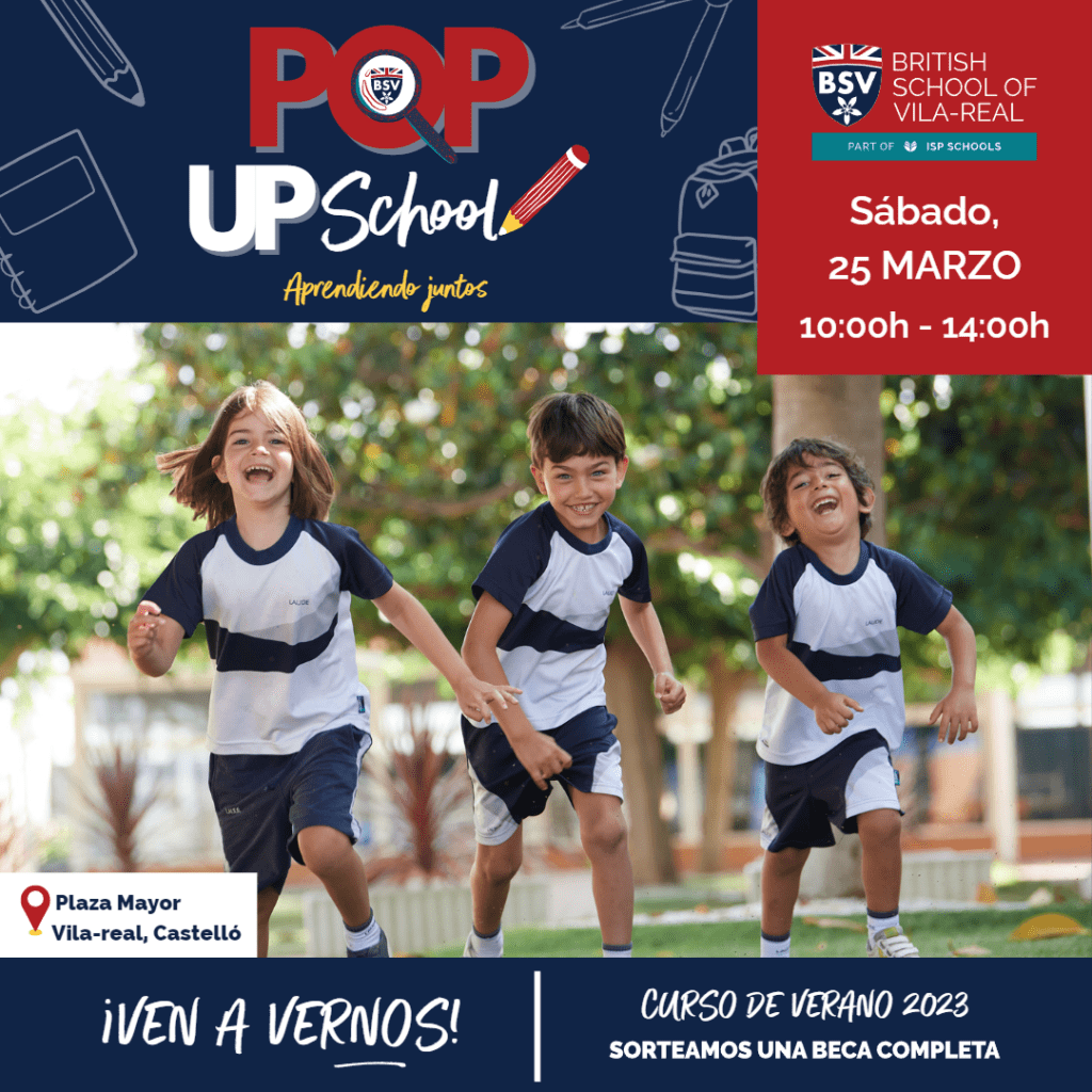 British School of Vila-real celebra su Pop Up School el 25 de marzo