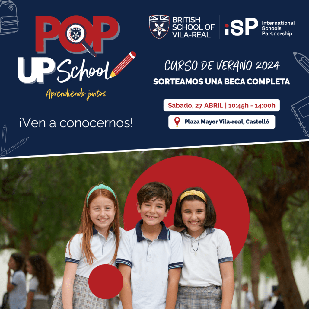 British School of Vila-real celebra su Pop Up School el 27 de abril
